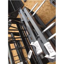 (UNUSED) TOMAHAWK HD HAY SPEAR FRAME W/SINGLE TINE, FITS SKID STEER LOADER