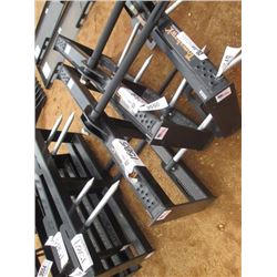 (UNUSED) TOMAHAWK HD HAY SPEAR FRAME W/SINGLE TINE, FITS SKID STEER LOADER