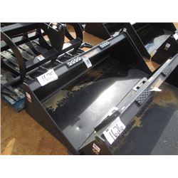 (UNUSED) TOMAHAWK 66" SMOOTH BUCKET, FITS SKID STEER LOADER