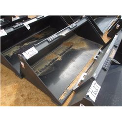 (UNUSED) TOMAHAWK 66" SMOOTH BUCKET, FITS SKID STEER LOADER