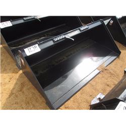 (UNUSED) TOMAHAWK 66" SMOOTH BUCKET, FITS SKID STEER LOADER