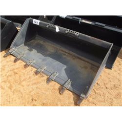 66" BUCKET W/TEETH, FITS SKID STEER LOADER