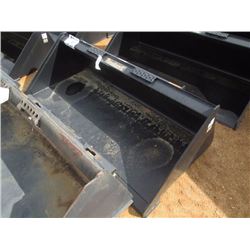 (UNUSED) TOMAHAWK 66" SMOOTH BUCKET, FITS SKID STEER LOADER