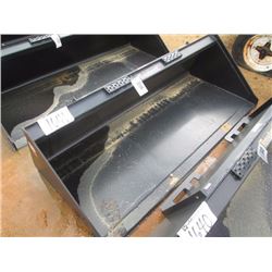 (UNUSED) TOMAHAWK 72" SMOOTH BUCKET, FITS SKID STEER LOADER