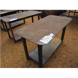 HEAVY DUTY 30X57 WELDING SHOP TABLE W/ SHELF