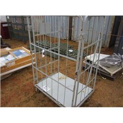 METAL ROLL AROUND CART