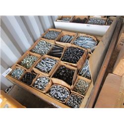 1 LOT MISCELLANEOUS SIZE NUTS, BOLTS, WASHERS