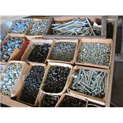 1 LOT MISCELLANEOUS SIZE NUTS, BOLTS