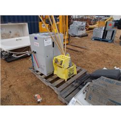 1 LOT MISC RINNAI HYDRONIC FURNACE, MOP BUCKETS & MOPS