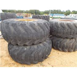 (2) 23.5-25 TIRES & RIMS