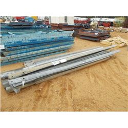 1 LOT MISC LENGTH GALVANIZED GUARD RAILS