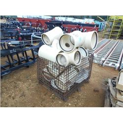 1 LOT MISCELLANEOUS SIZE PVC FITTINGS