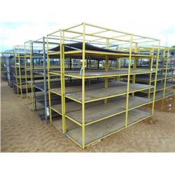 1 LOT METAL STORAGE RACKS