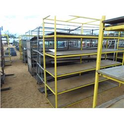 1 LOT METAL STORAGE RACKS