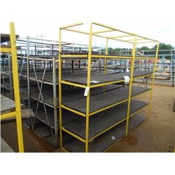 1 LOT METAL STORAGE RACKS