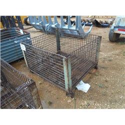 47" X 47" METAL WIRE BIN
