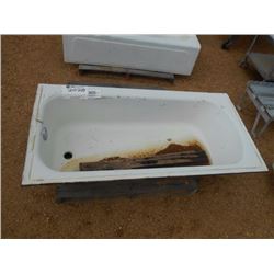 BATHTUB, CAST IRON W/ENAMEL FINISH