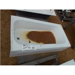 BATHTUB, CAST IRON W/ENAMEL FINISH