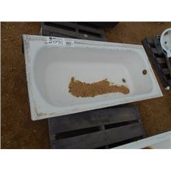 BATHTUB, CAST IRON W/ENAMEL FINISH