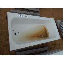 BATHTUB, CAST IRON W/ENAMEL FINISH