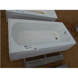 BATHTUB, CAST IRON W/ENAMEL FINISH