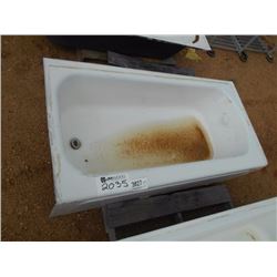 BATHTUB, CAST IRON W/ENAMEL FINISH