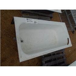 BATHTUB, CAST IRON W/ENAMEL FINISH