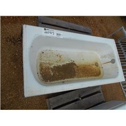 BATHTUB, CAST IRON W/ENAMEL FINISH