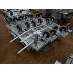 1 LOT ALUMINUM CARTS 18" X 60"