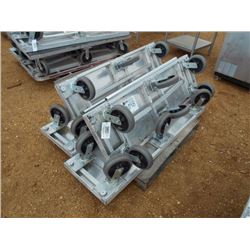 1 LOT ALUMINUM CARTS 18" X 60"