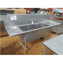 28" X 84" STAINLESS STEEL SINK