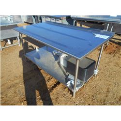 36" X 72" STAINLESS STEEL TABLE