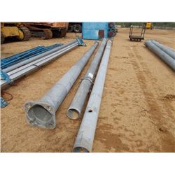 1 LOT 28' METAL PIGHT POLES