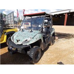 2008 KAWASAKI TERYX 750 ATV, VIN/SN:JKARFDB138B500702 - 4X4, WINCH, CANOPY, DUMP BAD, METER READING 