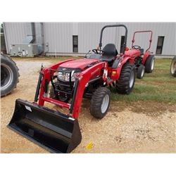 MAHINDRA 1526 HST FARM TRACTOR, VIN/SN:15261254 - MFWD, 3 PTH, PTO, MAHINDRA 1526L FRONT LOADER ATTA