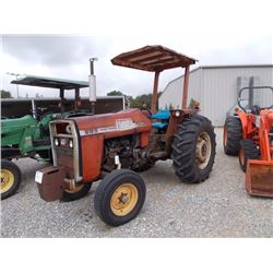 MASSEY FERGUSON 265 FARM TRACTOR, VIN/SN:2405I5 - 3 PTH, PTO, CANOPY, METER READING 2,005 HOURS