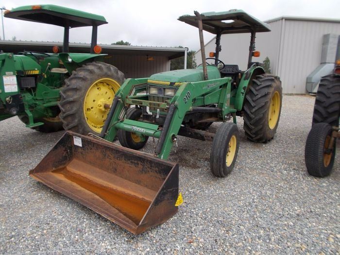 JOHN DEERE 5300 FARM TRACTOR, VIN/SN120084 3 PTH, PTO, 1 HYD REMOTE, KOYKER 210 FRONT LOADER ATTA