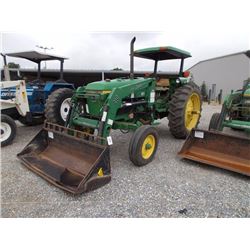 JOHN DEERE 2555 FARM TRACTOR, VIN/SN:709347 - 3 PTH, PTO, 1 HYD REMOTE, KOYKER 210 FRONT LOADER ATTA