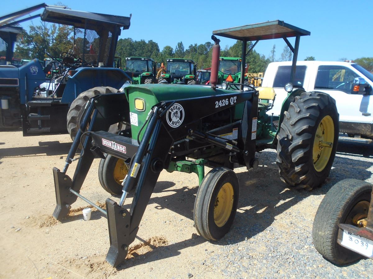 JOHN DEERE 2020 FARM TRACTOR, VIN/SN5H3C02526T 3 PTH, PTO, BUSH HOG