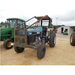 NEW HOLLAND 7840 FARM TRACTOR, - 3 PTH, PTO, 2 REMOTES, CANOPY, AUX HYD, 16.8-28 TIRES, METER READIN