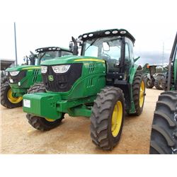 2014 JOHN DEERE 6140R FARM TRACTOR, VIN/SN:012116 - MFWD, 3 PTH, PTO, 3 REMOTES, ECAB W/AIR, 480/80R