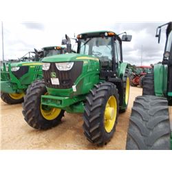 JOHN DEERE 6150M FARM TRACTOR, VIN/SN:770794 - MFWD, 3 PTH, PTO, 3 HYD REMOTES, ECAB W/AIR, 18.4R24 