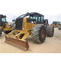 2011 CAT 545C GRAPPLE SKIDDER, VIN/SN:CK54500851 - DUAL ARCH, WINCH, ECAB W/AIR, 35.5-32 TIRES, METE