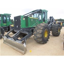 2015 JOHN DEERE 748H GRAPPLE SKIDDER, VIN/SN:666117 - DUAL ARCH, WINCH, ECAB W/AIR, 30.5-32 TIRES, M