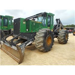 2011 JOHN DEERE 748H GRAPPLE SKIDDER, VIN/SN:653681 - DUAL ARCH, WINCH, ECAB W/AIR, 30.5L-32 TIRES, 
