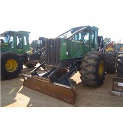 2012 JOHN DEERE 648H GRAPPLE SKIDDER, VIN/SN:641386 - DUAL ARCH, WINCH, ECAB W/AIR, 30.5L-32 TIRES, 