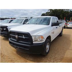 2014 DODGE RAM 2500HD PICKUP, VIN/SN:3C6TR4HT6EG137415 - V8, GAS, A/T, CREW CAB, ODOMETER READING 83