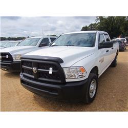 2014 DODGE RAM 2500HD PICKUP, VIN/SN:3C6TR4HT9EG275627 - V8, GAS, A/T, CREW CAB, ODOMETER READING 92