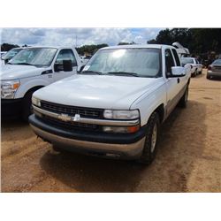 2001 CHEVROLET 1500 Z71 PICKUP, VIN/SN:2GCEK19T711116501 - EXTENDED CAB,V8 GAS ENG, A/T, ODOMETER RE