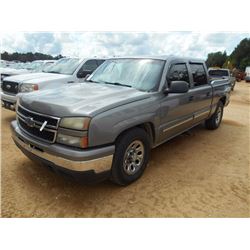2007 CHEVROLET SILVERADO PICK UP, VIN/SN:2GCEC13V271150071 - CREW CAB, GAS ENGINE, A/T, ODOMETER REA